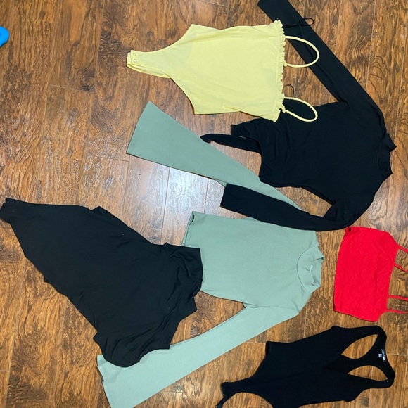 Bin of clothes, sweaters, sweats, body suits, rompers and more! - Picture 3 of 8